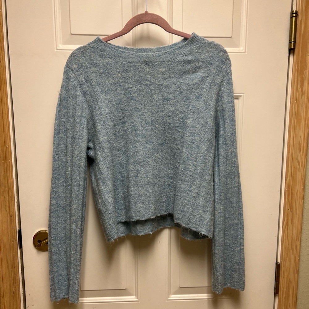 Fuzzy Blu Sweater